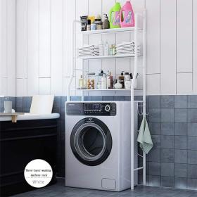 Étagère de rangement en acier inoxydable pour machine à laver