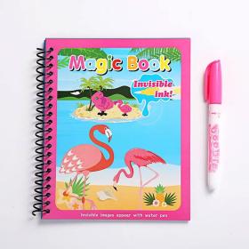 Magic Book réutilisable avec des dessins animés pour enfants et un stylo à eau