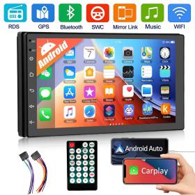 DVD MP5 et Autoradio 7 Pouces Tactile GPS Bluetooth WIFI Mirror Link V2