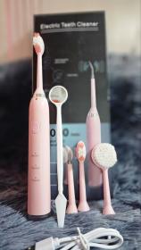 3in1 فرشاة أسنان بالموجات فوق الصوتية IPX7 مقاوم للماء منظف الأسنان ثلاث سرعات كتم وضع طقم تنظيف الأسنان مع شحن USB