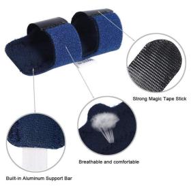 جبيرة الإصبع، قابلة للتعديل من الألومنيوم لحماية إصبع السبابة الأوسط من الإصابات