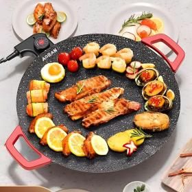 Plaque de cuisson éclectique antiadhésive et sans fumée pour les grillades 36cm – لوحة شواء كهربائية