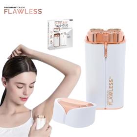 ماكينة حلاقة كهربائية غير مؤلمة مع ضوء LED لإزالة شعر الذقن والشفة العلوية بشكل فوري