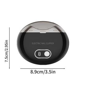 ماكينة تشذيب الأظافر الكهربائية الأوتوماتيكية المضادة للرذاذ للأطفال والكبار